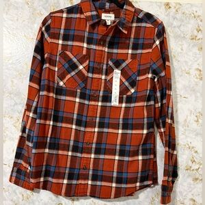 Sonoma Red and Blue Plaid Button-Up Shirt